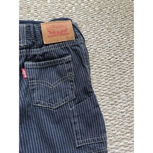 Infant Levi's Shorts Striped Carpenter Denim Jean 12 Months